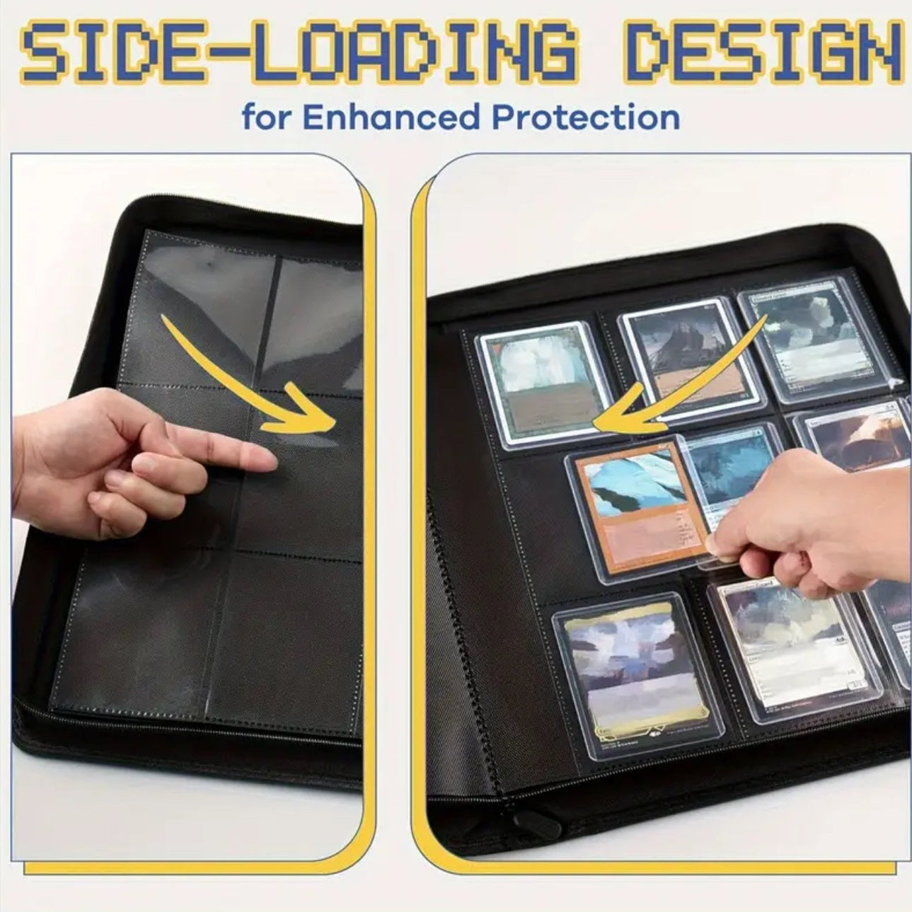 Toploader binder holds 252 toploader