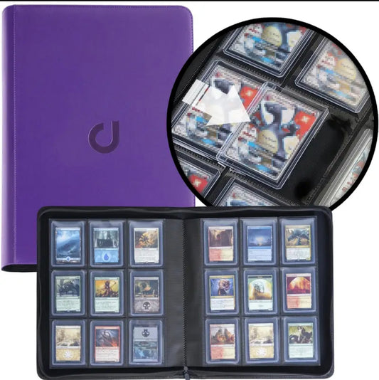 Toploader binder 288 cards with toploader 9 slot