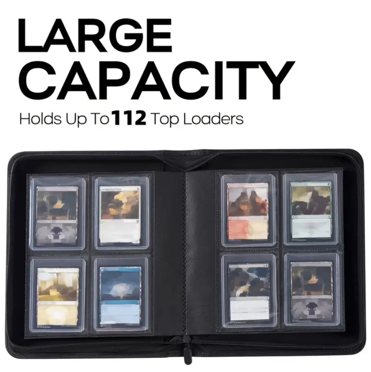 Top loader binder 4 slot hold 112 toploaders
