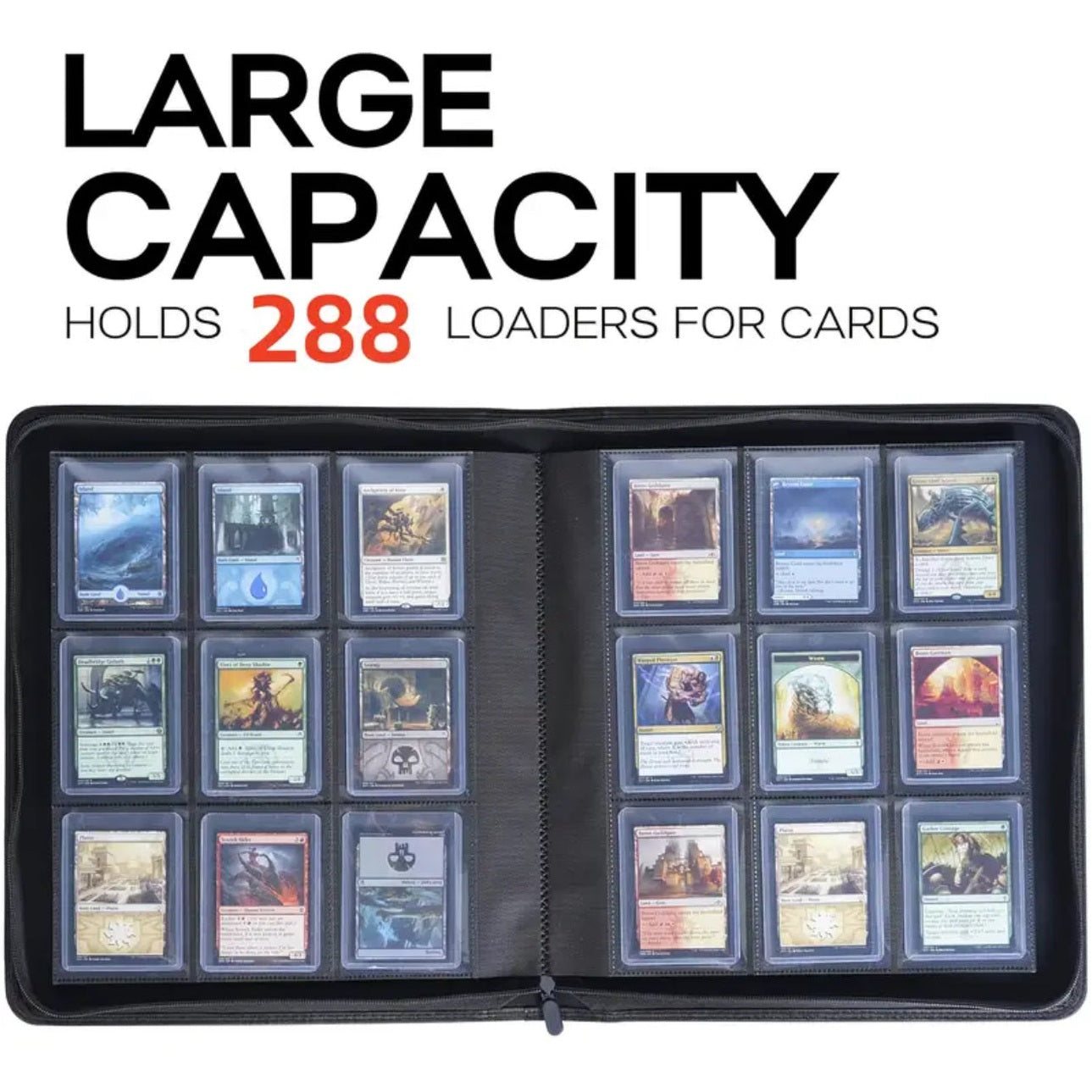 Toploader binder 288 cards with toploader 9 slot