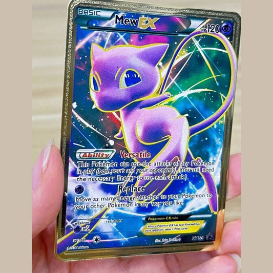 Gold metal custom card mew