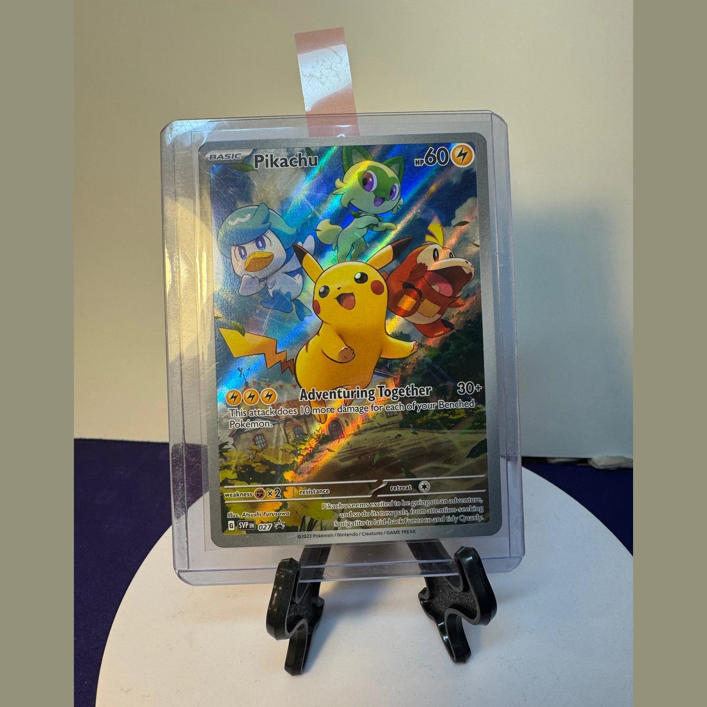 Pikachu 027 Sv: Scarlet & Violet Promo Cards Holo